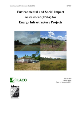 Environmental and Social Impact Assessment (ESIA) for Energy Infrastructure Projects