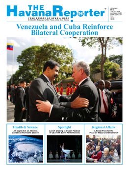 Venezuela and Cuba Reinforce Bilateral Cooperation