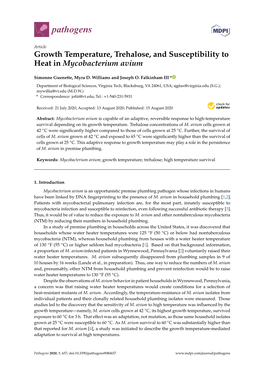 Growth Temperature, Trehalose, and Susceptibility to Heat in Mycobacterium Avium