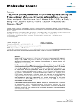 Molecular Cancer Biomed Central