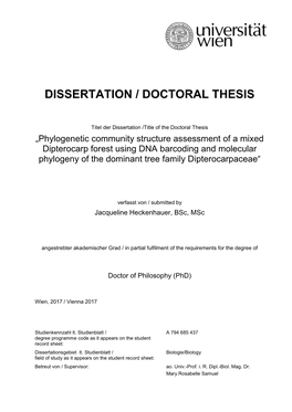 Dissertation / Doctoral Thesis