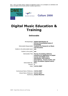 Digital Music Education & Training