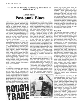 Post-Punk Blues