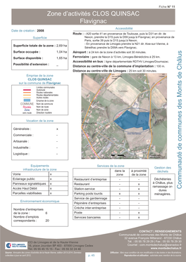 Zone D'activités CLOS QUINSAC Flavignac