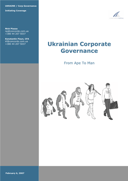 Ukrainian Corporate Governance