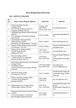 West Bengal State University