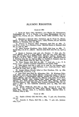 Alumni Register