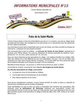 Informations Municipales N°15