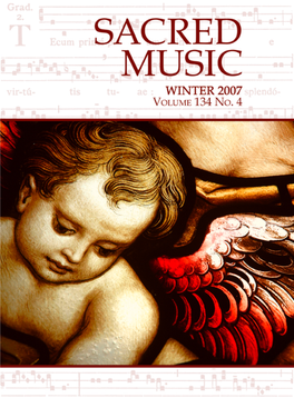 Sacred Music, Volume 134, Number 4