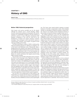 History of EMS