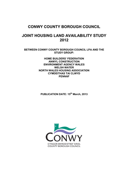 Conwy JHLAS 2012 Site Schedule Total Area No