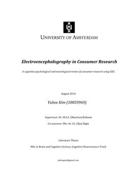 Electroencephalography in Consumer Research