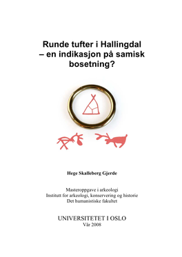 Runde Tufter I Hallingdal – En Indikasjon På Samisk Bosetning?