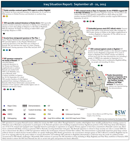 Iraq SITREP 2015-8-27