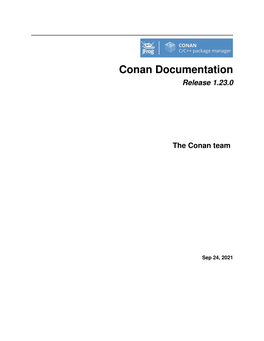 Conan Documentation Release 1.23.0