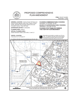 Staff Report for Plan Amendment 2017-III-DS1 (Innovation Center Station)