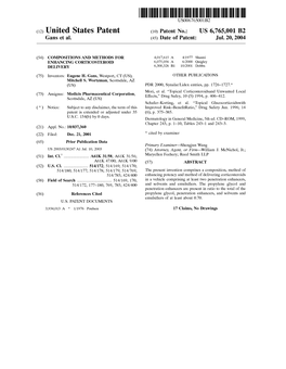 (12) United States Patent (10) Patent No.: US 6,765,001 B2 Gans Et Al