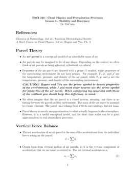 Buoyancy and Stability