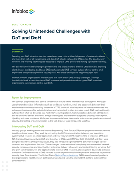 Solving Unintended Challenges with Dot and Doh