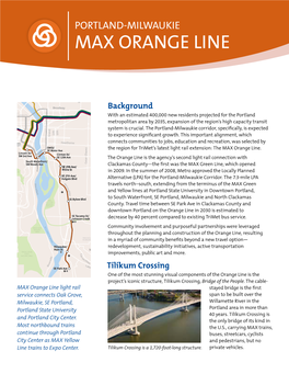 Portland-Milwaukie Max Orange Line