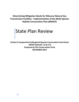 State Plan Review