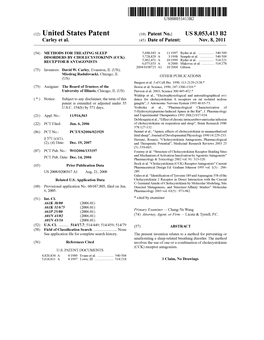 (12) United States Patent (10) Patent No.: US 8,053,413 B2 Carley Et Al