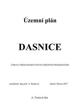 Územní Plán Dasnice