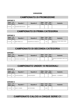 Campionato Di Promozione