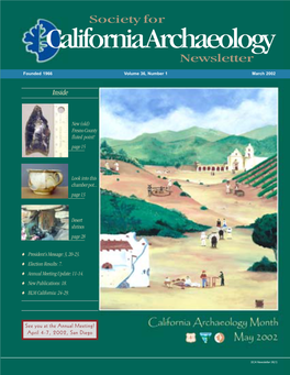 Society for – California Archaeology