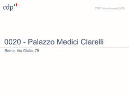 0020 - Palazzo Medici Clarelli Roma, Via Giulia, 79 0020 - Palazzo Medici Clarelli Roma, Via Giulia, 79