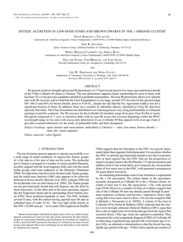 ACCRETION in LOW-MASS STARS and BROWN DWARFS in the K