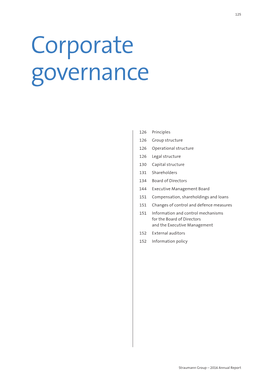 Corporate Governance 125 Corporate Governance
