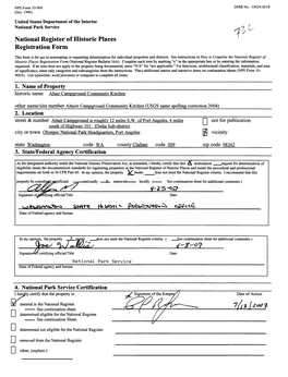 National Register of Historic Places Registration Form