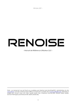 Renoise 2,8,1