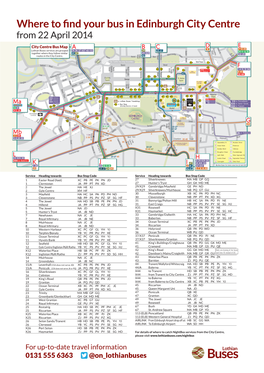 Where to Find Your Bus in Edinburgh City Centre