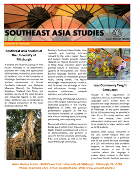 Southeast Asia Studies