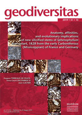 Anatomy, Affinities, and Evolutionary Implications of New Silicified Stems