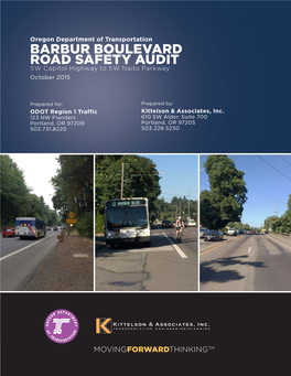 BARBUR BOULEVARD ROAD SAFETY AUDIT SW Capitol Highway to SW Naito Parkway October 2015