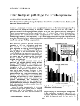 Heart Transplant Pathology: the British Experience