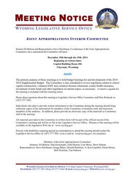 Meeting Notice