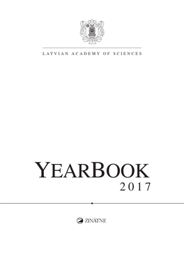 Latvian Academy of Sciences Yearbook 2017