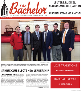 Sphinx Club Elects New Leadership Leuters, Rudicel, Aguirre-Morales, Adnan