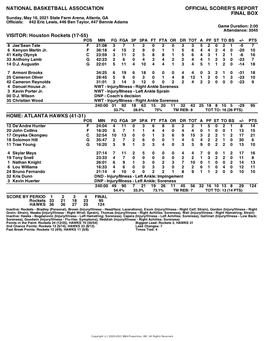 Box Score Rockets