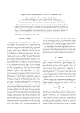 Superradiant Amplification by Stars and Black Holes