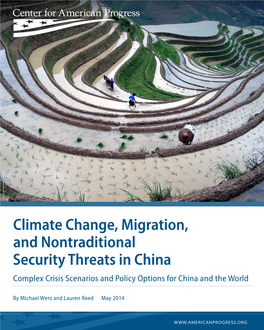 Climate Change, Migration, and Nontraditional Security Threats in China Complex Crisis Scenarios and Policy Options for China and the World