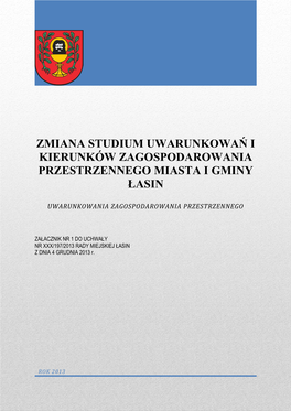 Zmiana Studium Uwarunkowań I Kierunków Zagospodarowania Przestrzennego Miasta I Gminy Łasin