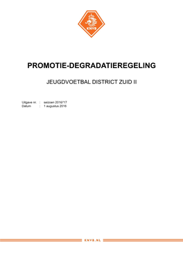 Promotie-Degradatieregeling