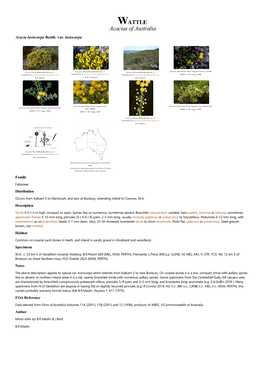 Acacia Lasiocarpa Var. Lasiocarpa Occurrence Map