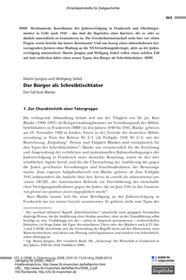 Der Bürger Als Schreibtischtäter. Der Fall Kurt Blanke