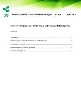 Institutional Framework